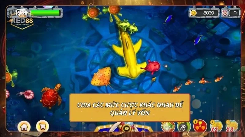 Đại Chiến Thái Bình Dương - Săn Thưởng Không Giới Hạn 4 Chia các mức cược khác nhau để quản lý vốn