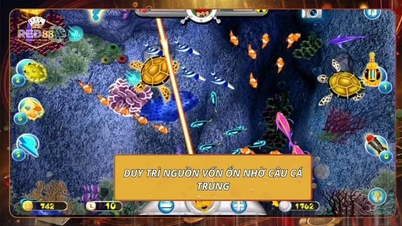 Đại Chiến Thái Bình Dương - Săn Thưởng Không Giới Hạn 3 Duy trì nguồn vốn ổn nhờ câu cá trung