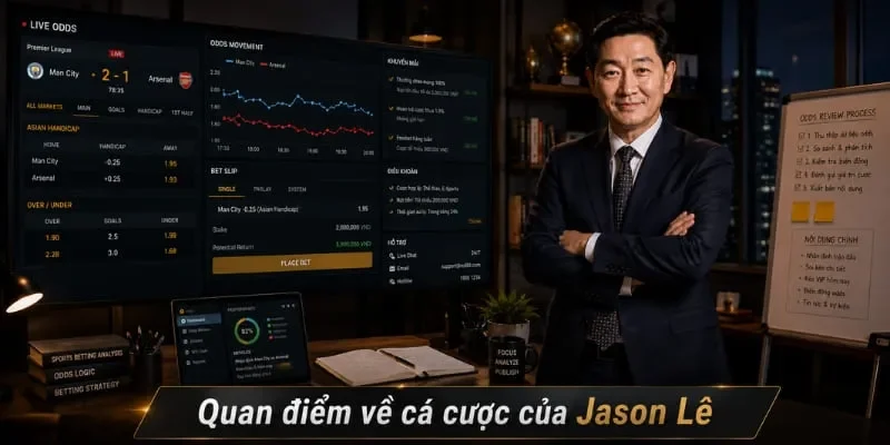 Jason Lê phân tích quản lý vốn và tâm lý khi cá cược bóng đá live online
